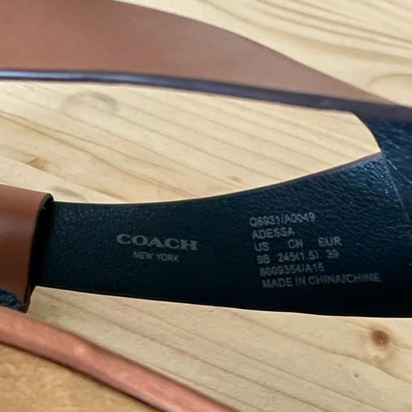 COACH Adessa Semi Matte Calf (Saddle & Wood) - Picture 4 of 11